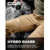 imageCQR Mens Convertible Cargo Tactical Pants Water Resistant Outdoor Hiking Pants Zip Off Lightweight Stretch Work PantsRunyon Cargo WBelt Cougar