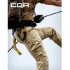 imageCQR Mens Convertible Cargo Tactical Pants Water Resistant Outdoor Hiking Pants Zip Off Lightweight Stretch Work PantsRunyon Cargo WBelt Dune Khaki