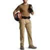 imageCQR Mens Convertible Cargo Tactical Pants Water Resistant Outdoor Hiking Pants Zip Off Lightweight Stretch Work PantsRunyon Cargo WBelt Dune Khaki