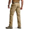 imageCQR Mens Convertible Cargo Tactical Pants Water Resistant Outdoor Hiking Pants Zip Off Lightweight Stretch Work PantsRunyon Cargo WBelt Dune Khaki