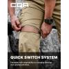 imageCQR Mens Convertible Cargo Tactical Pants Water Resistant Outdoor Hiking Pants Zip Off Lightweight Stretch Work PantsRunyon Cargo WBelt Dune Khaki