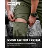 imageCQR Mens Convertible Cargo Tactical Pants Water Resistant Outdoor Hiking Pants Zip Off Lightweight Stretch Work PantsRunyon Cargo WBelt Green Kelp