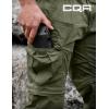imageCQR Mens Convertible Cargo Tactical Pants Water Resistant Outdoor Hiking Pants Zip Off Lightweight Stretch Work PantsRunyon Cargo WBelt Green Kelp