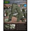 imageCQR Mens Convertible Cargo Tactical Pants Water Resistant Outdoor Hiking Pants Zip Off Lightweight Stretch Work PantsRunyon Cargo WBelt Green Kelp