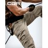 imageCQR Mens Convertible Cargo Tactical Pants Water Resistant Outdoor Hiking Pants Zip Off Lightweight Stretch Work PantsRunyon Cargo WBelt Sandstorm