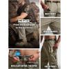 imageCQR Mens Convertible Cargo Tactical Pants Water Resistant Outdoor Hiking Pants Zip Off Lightweight Stretch Work PantsRunyon Cargo WBelt Sandstorm