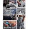imageCQR Mens Convertible Cargo Tactical Pants Water Resistant Outdoor Hiking Pants Zip Off Lightweight Stretch Work PantsRunyon Cargo WBelt Stone