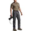 imageCQR Mens Convertible Cargo Tactical Pants Water Resistant Outdoor Hiking Pants Zip Off Lightweight Stretch Work PantsRunyon Charcoal