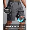 imageCQR Mens Convertible Cargo Tactical Pants Water Resistant Outdoor Hiking Pants Zip Off Lightweight Stretch Work PantsRunyon Charcoal