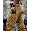 imageCQR Mens Convertible Cargo Tactical Pants Water Resistant Outdoor Hiking Pants Zip Off Lightweight Stretch Work PantsRunyon Cougar