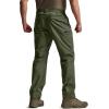 imageCQR Mens Convertible Cargo Tactical Pants Water Resistant Outdoor Hiking Pants Zip Off Lightweight Stretch Work PantsRunyon Green Kelp