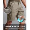 imageCQR Mens Convertible Cargo Tactical Pants Water Resistant Outdoor Hiking Pants Zip Off Lightweight Stretch Work PantsRunyon Sandstorm