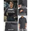 imageCQR Mens Flannel Button Down Shirts Soft Cotton Plaid Long Sleeve Tactical Work Shirt Warm Outdoor Essential with PocketStealth Charcoal