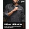 imageCQR Mens Flannel Button Down Shirts Soft Cotton Plaid Long Sleeve Tactical Work Shirt Warm Outdoor Essential with PocketStealth Charcoal