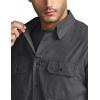 imageCQR Mens Flannel Button Down Shirts Soft Cotton Plaid Long Sleeve Tactical Work Shirt Warm Outdoor Essential with PocketStealth Charcoal