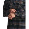 imageCQR Mens Flannel Button Down Shirts Soft Cotton Plaid Long Sleeve Tactical Work Shirt Warm Outdoor Essential with PocketStealth Coal Miner