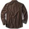 imageCQR Mens Flannel Button Down Shirts Soft Cotton Plaid Long Sleeve Tactical Work Shirt Warm Outdoor Essential with PocketStealth Dark Brown