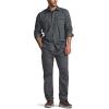 imageCQR Mens Flannel Button Down Shirts Soft Cotton Plaid Long Sleeve Tactical Work Shirt Warm Outdoor Essential with PocketStealth Grey