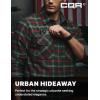 imageCQR Mens Flannel Button Down Shirts Soft Cotton Plaid Long Sleeve Tactical Work Shirt Warm Outdoor Essential with PocketStealth Holiday Mood