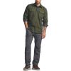 imageCQR Mens Flannel Button Down Shirts Soft Cotton Plaid Long Sleeve Tactical Work Shirt Warm Outdoor Essential with PocketStealth Hunter Green
