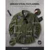 imageCQR Mens Flannel Button Down Shirts Soft Cotton Plaid Long Sleeve Tactical Work Shirt Warm Outdoor Essential with PocketStealth Hunter Green