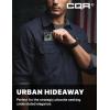 imageCQR Mens Flannel Button Down Shirts Soft Cotton Plaid Long Sleeve Tactical Work Shirt Warm Outdoor Essential with PocketStealth Navy