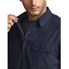 imageCQR Mens Flannel Button Down Shirts Soft Cotton Plaid Long Sleeve Tactical Work Shirt Warm Outdoor Essential with PocketStealth Navy