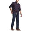 imageCQR Mens Flannel Button Down Shirts Soft Cotton Plaid Long Sleeve Tactical Work Shirt Warm Outdoor Essential with PocketStealth Woods Night