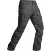 imageCQR Mens Flex Stretch Tactical Pants Water Resistant Ripstop Cargo Pants Lightweight EDC Outdoor Work Hiking PantsIntense Charcoal