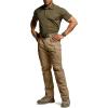 imageCQR Mens Flex Stretch Tactical Pants Water Resistant Ripstop Cargo Pants Lightweight EDC Outdoor Work Hiking PantsIntense Cougar