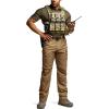 imageCQR Mens Flex Stretch Tactical Pants Water Resistant Ripstop Cargo Pants Lightweight EDC Outdoor Work Hiking PantsIntense Coyote