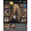 imageCQR Mens Flex Stretch Tactical Pants Water Resistant Ripstop Cargo Pants Lightweight EDC Outdoor Work Hiking PantsIntense Coyote