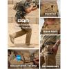 imageCQR Mens Flex Stretch Tactical Pants Water Resistant Ripstop Cargo Pants Lightweight EDC Outdoor Work Hiking PantsIntense Coyote