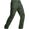 imageCQR Mens Flex Stretch Tactical Pants Water Resistant Ripstop Cargo Pants Lightweight EDC Outdoor Work Hiking PantsIntense Green Kelp