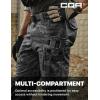 imageCQR Mens Flex Stretch Tactical Pants Water Resistant Ripstop Cargo Pants Lightweight EDC Outdoor Work Hiking PantsIntense Utility Camo Black