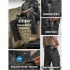 imageCQR Mens Flex Stretch Tactical Pants Water Resistant Ripstop Cargo Pants Lightweight EDC Outdoor Work Hiking PantsIntense Utility Camo Black
