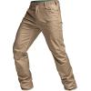 imageCQR Mens Flex Stretch Tactical Pants Water Resistant Ripstop Cargo Pants Lightweight EDC Outdoor Work Hiking PantsSneak Alamo Khaki