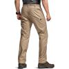 imageCQR Mens Flex Stretch Tactical Pants Water Resistant Ripstop Cargo Pants Lightweight EDC Outdoor Work Hiking PantsSneak Alamo Khaki