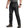 imageCQR Mens Flex Stretch Tactical Pants Water Resistant Ripstop Cargo Pants Lightweight EDC Outdoor Work Hiking PantsSneak Black