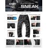 imageCQR Mens Flex Stretch Tactical Pants Water Resistant Ripstop Cargo Pants Lightweight EDC Outdoor Work Hiking PantsSneak Black