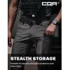 imageCQR Mens Flex Stretch Tactical Pants Water Resistant Ripstop Cargo Pants Lightweight EDC Outdoor Work Hiking PantsSneak Charcoal