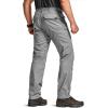 imageCQR Mens Flex Stretch Tactical Pants Water Resistant Ripstop Cargo Pants Lightweight EDC Outdoor Work Hiking PantsTacstretch Cargo Zip Stone