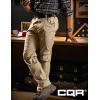 imageCQR Mens Flex Stretch Tactical Pants Water Resistant Ripstop Cargo Pants Lightweight EDC Outdoor Work Hiking PantsTacstretch Khaki