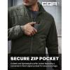 imageCQR Mens Lightweight Insulated Jacket Windproof Packable Water Resistant Warm Active Coat for Hiking Work Outdoor TacticalFrame Army Green