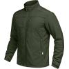 imageCQR Mens Lightweight Insulated Jacket Windproof Packable Water Resistant Warm Active Coat for Hiking Work Outdoor TacticalFrame Army Green