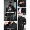imageCQR Mens Lightweight Insulated Jacket Windproof Packable Water Resistant Warm Active Coat for Hiking Work Outdoor TacticalFrame Black