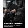 imageCQR Mens Lightweight Insulated Jacket Windproof Packable Water Resistant Warm Active Coat for Hiking Work Outdoor TacticalFrame Black