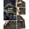 imageCQR Mens Lightweight Insulated Jacket Windproof Packable Water Resistant Warm Active Coat for Hiking Work Outdoor TacticalLayer Army Green  Soil Green
