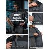 imageCQR Mens Lightweight Insulated Jacket Windproof Packable Water Resistant Warm Active Coat for Hiking Work Outdoor TacticalLayer Black  Shadow Grey