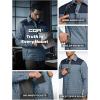 imageCQR Mens Lightweight Insulated Jacket Windproof Packable Water Resistant Warm Active Coat for Hiking Work Outdoor TacticalLayer Navy  Stone Blue